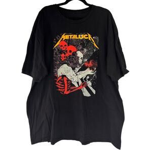 Metallica Vintage RARE Men's Skull Skeleton Holding Crow T-Shirt